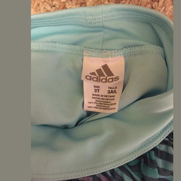 Adidas Girl skort zebra print 3T - Picture 3 of 3
